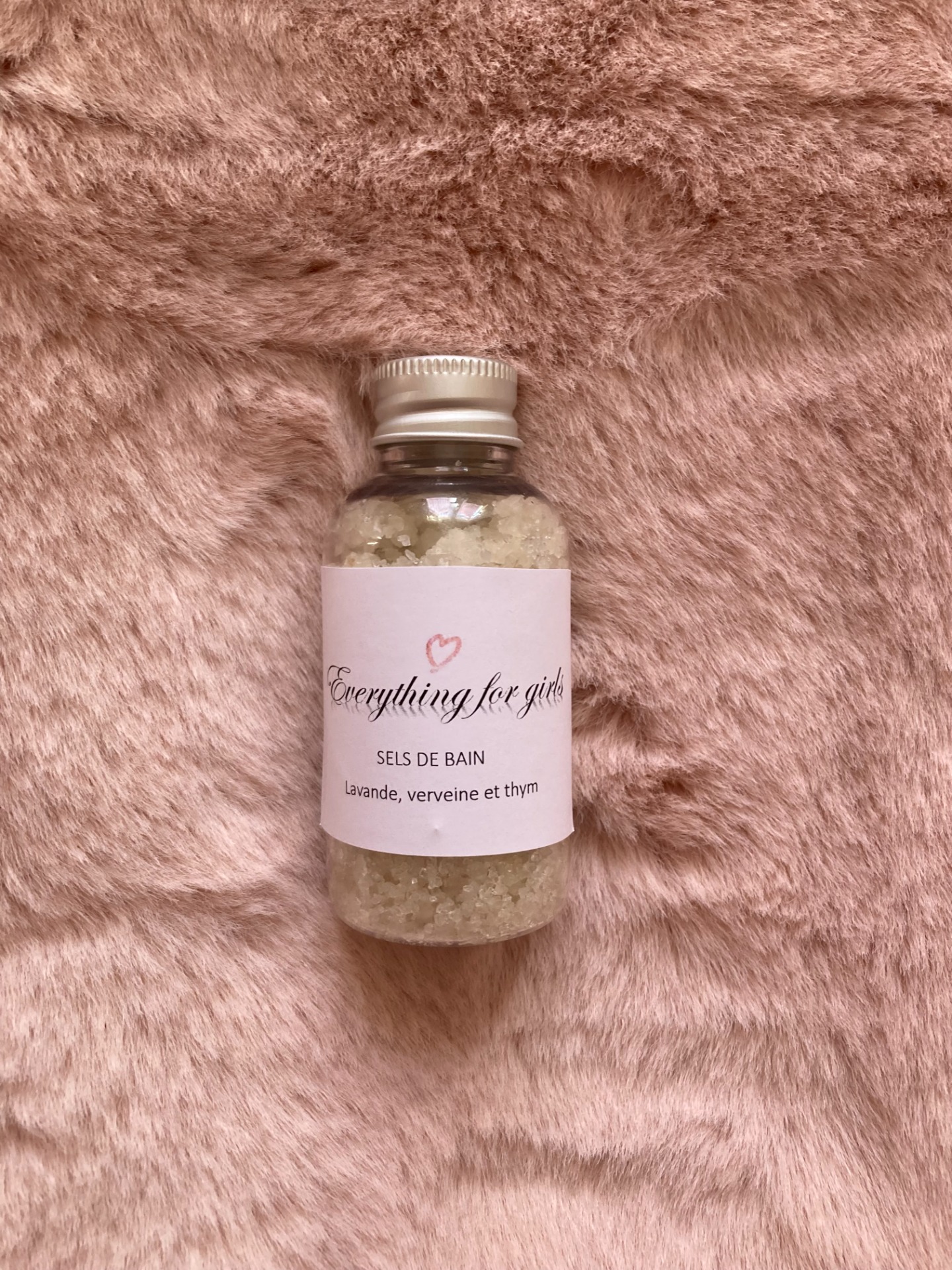 Mes sels de bain personnalisé "Everything for girls"